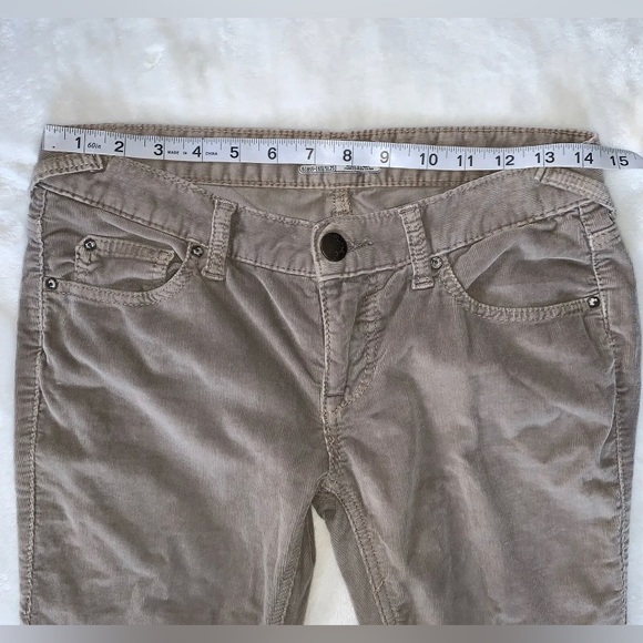 Free People Tan Skinny Corduroy Pants Sz 26 - Picture 9 of 12